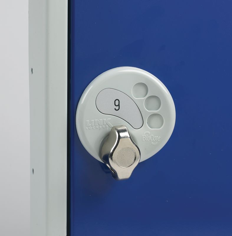 Lotto 5 Lucchetti A Hasp Brady In Alluminio Blu – Etichettati L/D, Modello 65962