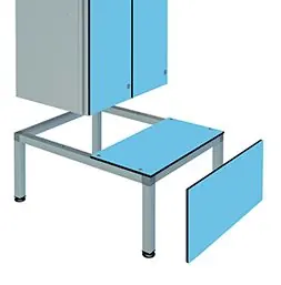 Aluminium locker stand plinths | POLYPAL STORAGE SYSTEMS