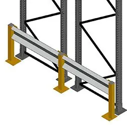 Frame side protection with guardrail