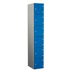 Aluminium locker 6 door | POLYPAL STORAGE SYSTEMS