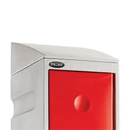 Sloping top plastic lockers | POLYPAL STORAGE SYSTEMS