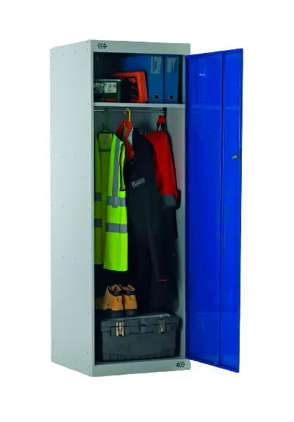 Taquilla de trabajo con dos compartimentos | POLYPAL STORAGE SYSTEMS